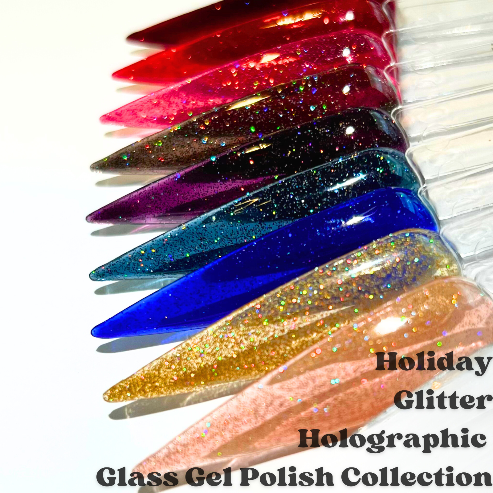 Glitter Holographic Glass Gel Polish Collection