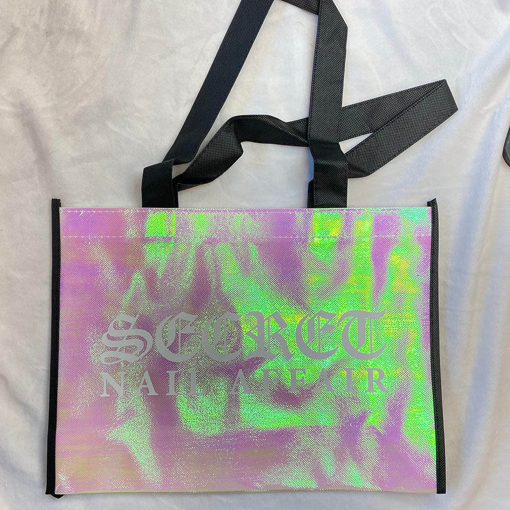 PINK Iridescent Tote Bags