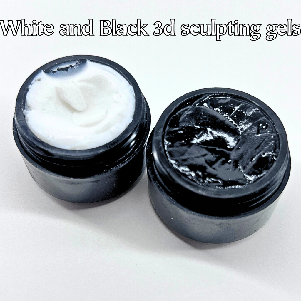 NEW White and Black 3d sculpting gels