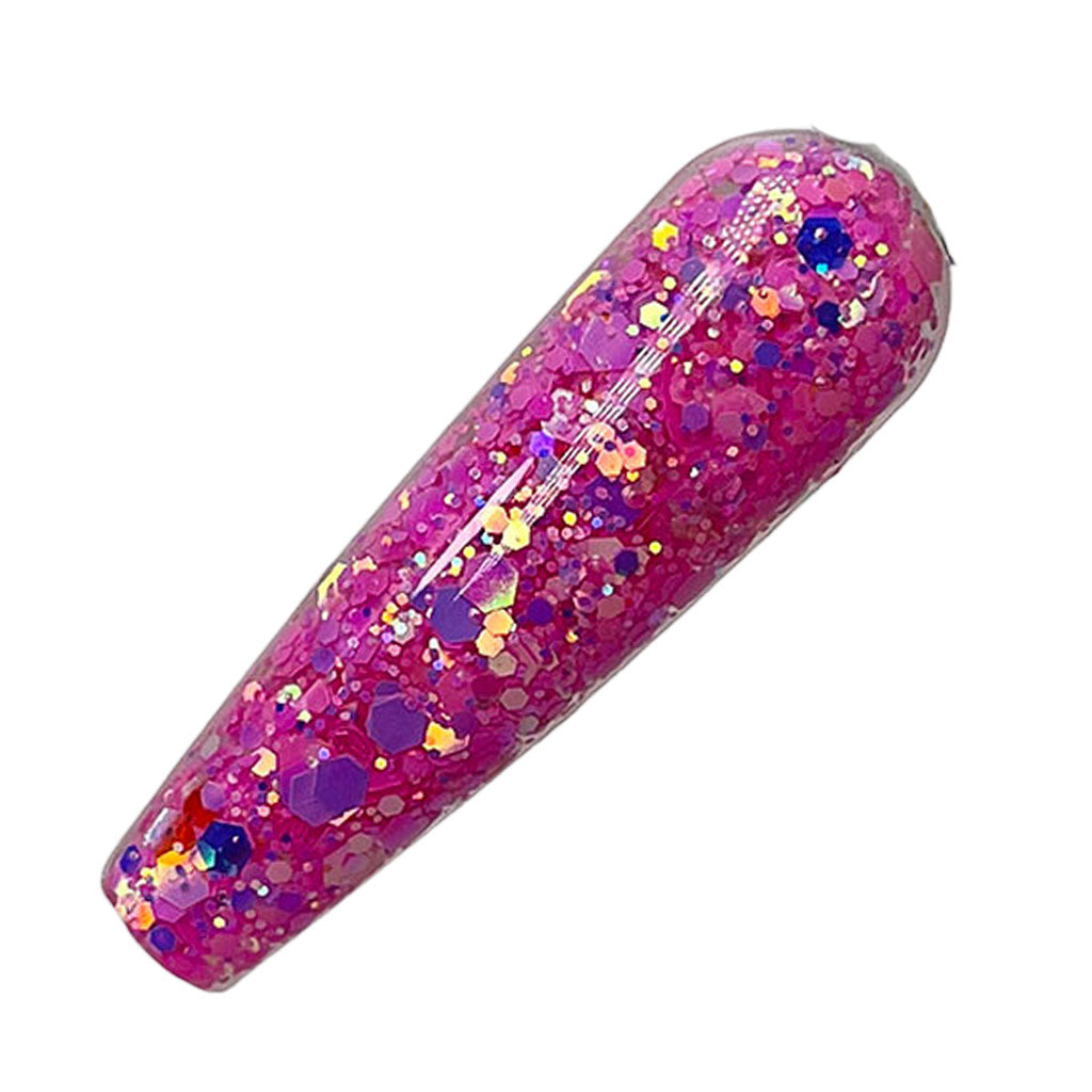 Ballet Slipper - Part of the Nailtopia Collection High quality, Ultra Smooth Powder Packed with Custom Glitter Mixes.
