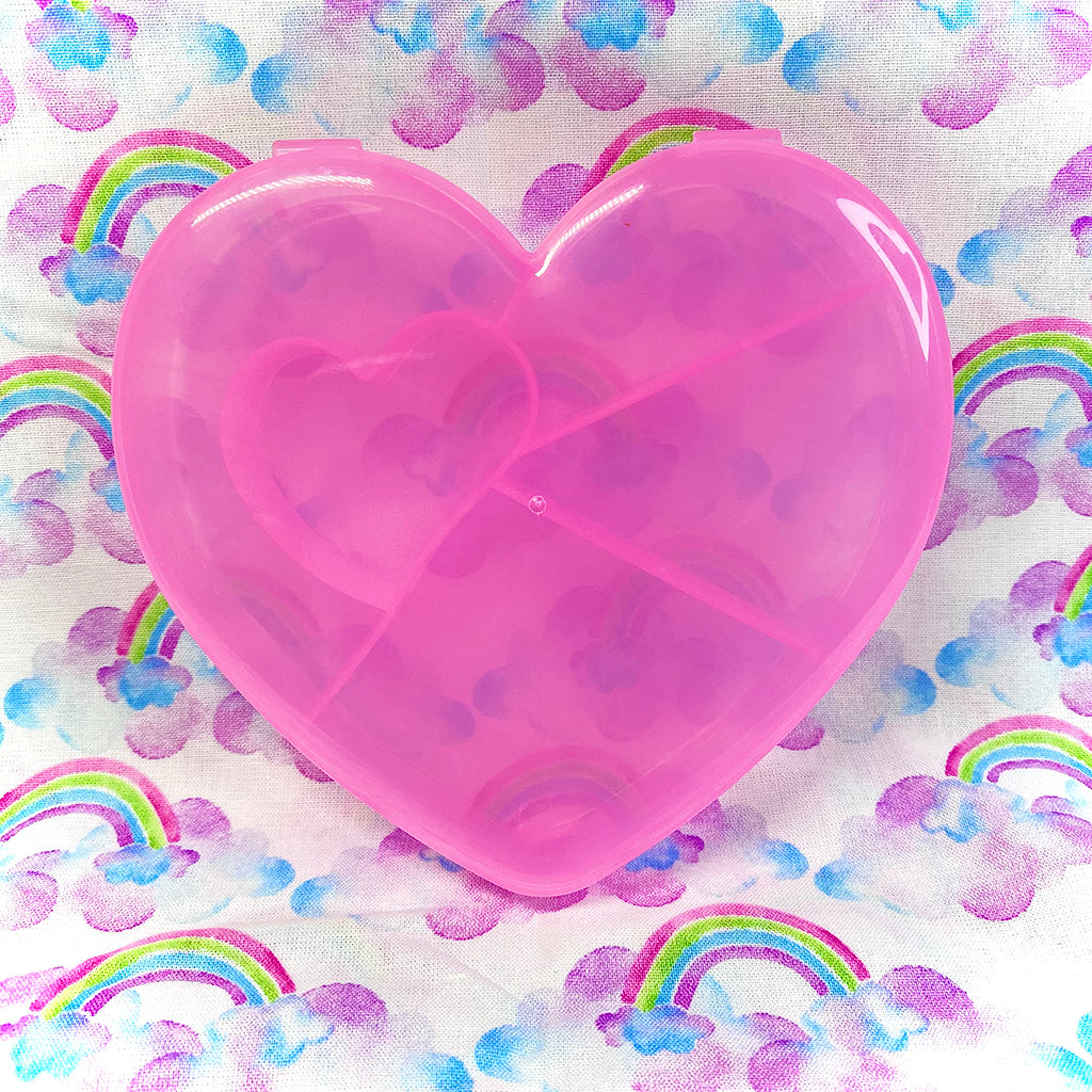 Pink Heart - Nail Charm Container