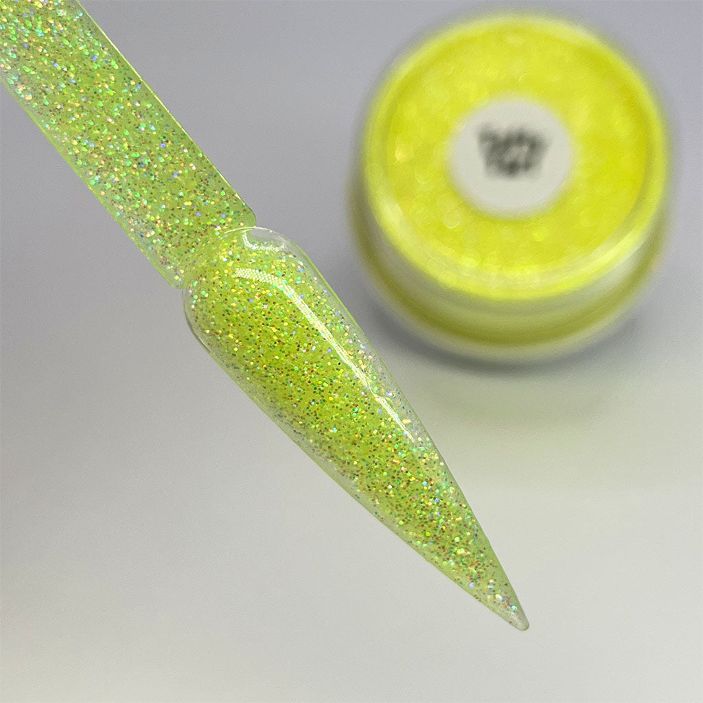 Taffy Tart - Part of The Magical Realm Collection High quality, Ultra Smooth Powder Packed with Custom Glitter Mixes.  Our glitter acrylic powders have been hand mixed to perfection and tested repeatedly to bring you the best consistency possible.  Product Type: Glitter Acrylic Powder